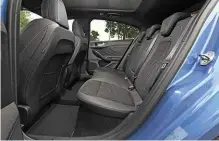  ??  ?? Rear space is good, even with sports seats up front, and while boot is the smallest here, 378-litre capacity is still usable