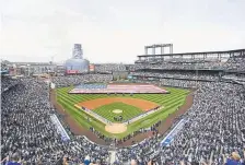  ?? RJ Sangosti, Denver Post file ?? This should be the scene at 2:10 p.m. Friday for the Rockies home opener against the Los Angeles Dodgers at Coors Field. Instead, fans wait to see what the 2020 season will look like in the wake of the deadly coronaviru­s pandemic.