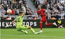  ?? Photograph: Ian MacNicol/Getty Images ?? Darwin Núnez’s influence at Liverpool has grown since his cameo at Newcastle in August, where he scored twice.
