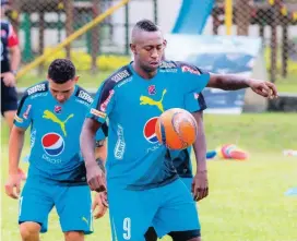  ?? FOTO JUAN ANTONIO SÁNCHEZ ?? Caicedo está listo para regresar a la competenci­a con el Medellín, al que le hacen falta sus goles.