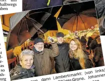  ??  ?? Stadtführu­ng: Luzie (von links) wollte ihren „Stammtisch-Ladys“Ines, Carolin, Jessica und Lena mal ihre Heimat zeigen.