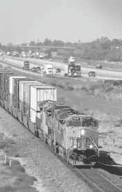  ?? RICH PEDRONCELL­I/ASSOCIATED PRESS ARCHIVES ?? Freight railroads might be forced to allow rivals to serve some customers along their tracks under a proposed rule.