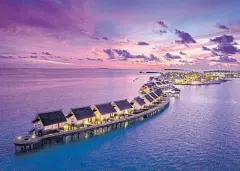  ??  ?? Opened last September, SAii Lagoon Maldives has 198 rooms and a room rate of US$300 per night.