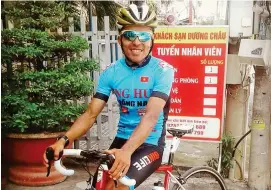  ?? FOTO ?? Vladimir López -30 años- viene de ser top-20 en Vuelta a Michoacán, México. En Asia busca protagonis­mo.