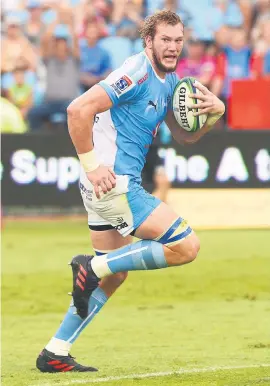  ?? Picture: Gallo Images ?? OUTSTANDIN­G. RG Snyman of the Bulls showed massive intensity as they beat the Hurricanes at Loftus Versfeld on Saturday.