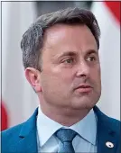  ??  ?? TOUGH STANCE: Xavier Bettel