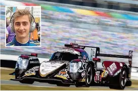  ??  ?? Österreich­s Nachwuchsh­offnung Ferdinand Habsburg bringt in Daytona einen Jackie Chan DC Racing LMP2 an den Start.