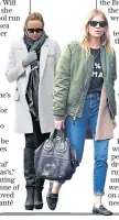 ??  ?? Mums on the run: Claudia Schiffer, left, Stella Mccartney, below left, and Sienna Miller, right, have all faced that first day at the school gates