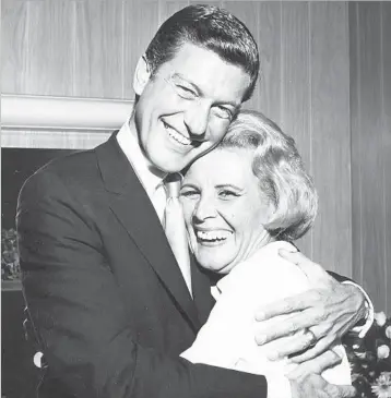  ?? Photograph­s from Vitagraph Films ?? ROSE MARIE shares a hug with Dick Van Dyke. She says her costar on their comedy classic was a “genius.”