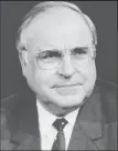  ??  ?? Helmut Kohl