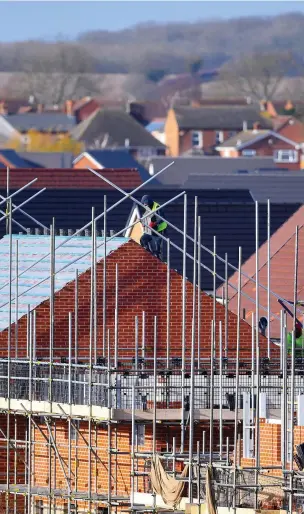  ?? JOE GIDDENS ?? New homes are being built in Llantwit Major