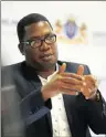  ??  ?? PROBE: Gauteng Education MEC Panyaza Lesufi