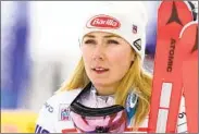  ?? PIER MARCO TACCA AP ?? With the Winter Olympics to start Feb. 4, Mikaela Shiffrin of the U.S. tested positive for COVID-19.