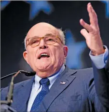  ?? AP PHOTO ?? Rudy Giuliani, President Donald Trump’s new attorney, said in an interview with The Associated Press on Friday that any preparatio­n with Trump for a possible interview with special counsel Robert Mueller would likely be delayed until after the...