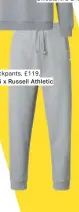  ??  ?? Trackpants, £119, all BOSS x Russell Athletic