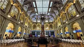  ?? ?? El interior del Palacio de Bolsa de Madrid.