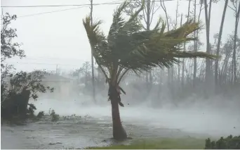  ?? Associated Press: Tim Aylen ?? Une route de Freeport, aux Bahamas, inondée par le passage de l’ouragan Dorian.