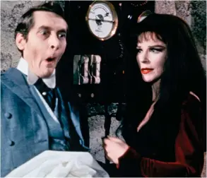  ??  ?? Classic: Miss Fielding with Kenneth Williams in Carry On Screaming