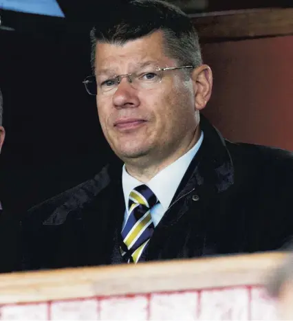  ??  ?? 0 Neil Doncaster was right when he said Scottish football needed government help to prevent its complete collapse.