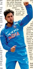  ?? — AP ?? Kuldeep Yadav took three wickets.