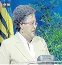  ?? CONTRIBUTE­D ?? Mia Mottley addressing the 15th session of UNCTAD.