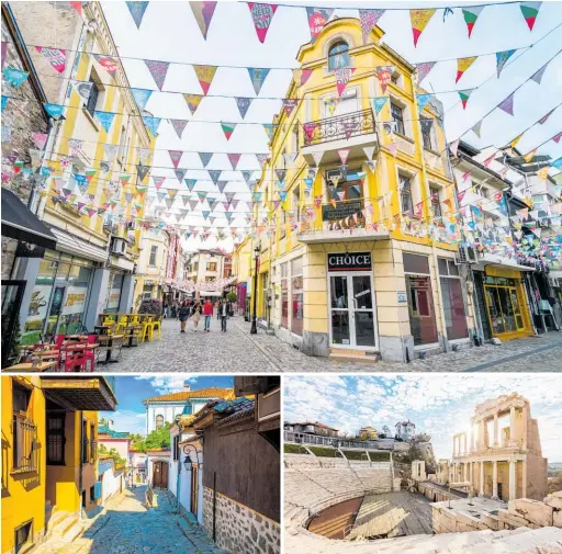  ??  ?? Plovdiv has many attraction­s from cobbled medieval streets to Roman remains.. Photos / Getty Images