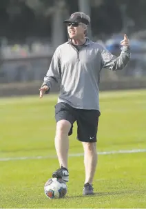  ?? Liz Hafalia / The Chronicle ?? Stanford women’s coach Paul Ratcliffe has the Cardinal headed toward their seventh College Cup in the past decade.