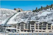 ?? ?? ‘A surprising­ly cosmopolit­an culinary scene’: three cheers for Park City
Exclusive: the St Regis Deer Valley, in one of the few resorts in the world that forbids snowboarde­rs