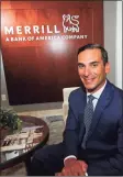  ?? Christian Abraham / Hearst Connecticu­t Media ?? Nikolas Totaro, director and market executive of the Stamford Market at Merrill Lynch Wealth Management.