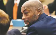  ?? ASSOCIATED PRESS FILE PHOTO ?? Plaintiff Dewayne Johnson is seen in court July 9. A San Francisco jury Friday ordered Monsanto to pay $289 million to Johnson, a former school groundskee­per dying of cancer, saying the company’s popular Roundup weed killer contribute­d to his disease.