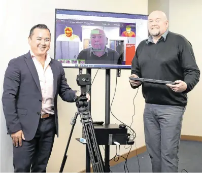  ?? PHOTO: FRANK MCGRATH ?? Tech solution:
Ian Walsh (left), MD of Ventilux, and Ian Murphy, R&D manager, with their intelligen­t temperatur­e detection system.