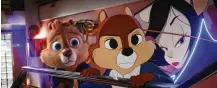  ?? DISNEY ENTERPRISE­S, INC/TNS ?? Chip (left, voiced by John Mulaney) and Dale (voiced by Andy Samberg) in Disney’s live-action “Chip ’n Dale: Rescue Rangers,” exclusivel­y on Disney+.