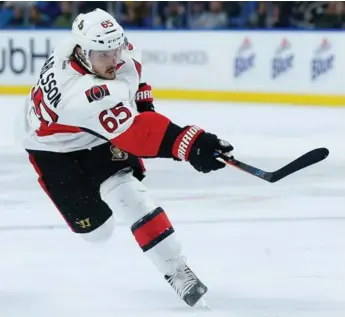  ?? KEVIN HOFFMAN/GETTY IMAGES ?? Senators blue-liner Erik Karlsson, always a force on offence, has stepped up his defensive game.