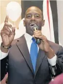  ?? STEVE CANNON/AP ?? Analysts say Andrew Gillum’s late push in African American communitie­s and rallies with Bernie Sanders were crucial.