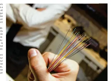  ??  ?? La fibre optique assure une connexion Internet ultrarapid­e (Photo d’illustrati­on).