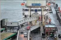  ?? PROVIDED TO CHINA DAILY ?? Top: Traffic from the EU leaves Dover, a major cross-channel port in southern England, on Jan 4.