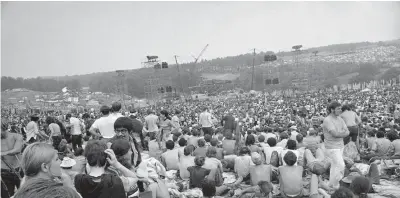  ?? FOTO: AP ?? Woodstock samlade 400 000 deltagare 1969.