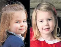  ??  ?? Double take...Princess Charlotte, left, and Scarlett