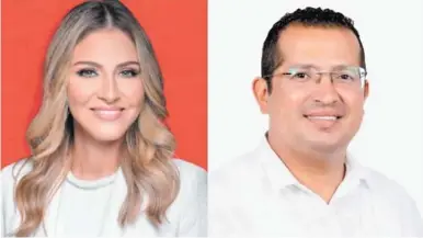  ?? ?? LIBERALES. La diputada Kritza Pérez y Erick Mejía, alcalde de Texiguat, El Paraíso, son cuestionad­os.