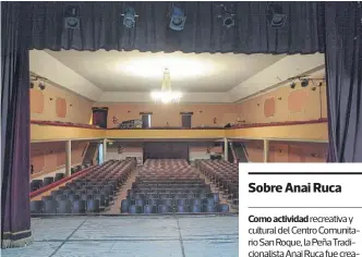  ?? EMMANUEL BRIANE-LA NUEVA. ?? EL INTERIOR del Teatro Ingeniero White, en San Martín 3619.