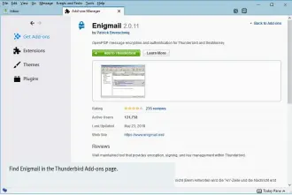  ??  ?? Find Enigmail in the Thunderbir­d Add-ons page.