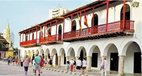  ?? WILFRED ARIAS ?? Fachada del Palacio de La Aduana, sede de la Alcaldía de Cartagena.