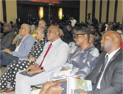  ?? ?? A section of the audience Thursday on day one of the three-day Internatio­nal Real Estate Conference taking place in Montego Bay.