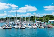  ??  ?? RIGHT The popular Hamble Point Marina on the River Hamble