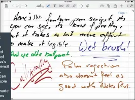  ??  ?? This took far more time than I expected because of Notes Plus’s inferior Pencil handling, and you can see a couple of spots where I made correction­s