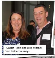  ??  ?? CATHY Tobin and Luke Mitchell from Insider Journeys.