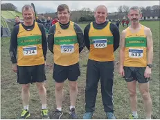  ?? ?? L-r: Pat Bransfield, Richard Morrison, Paul Evans and Seamus McSweeney set to take on the soft conditions in Castlelyon­s on Sunday.