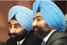  ??  ?? Malvinder Mohan Singh ( right) and Shivinder Mohan Singh