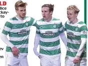  ??  ?? Forward-looking trio: Armstrong, Johansen and Mackay-Steven