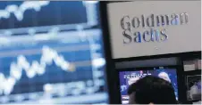  ?? THE CANADIAN PRESS/AP-RICHARD DREW ?? The New York-based firm Goldman Sachs is doubling its head count in Saudi Arabia.